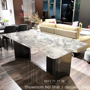 Bàn Ăn Mặt Đá Tự Nhiên 8 Ghế 2774S