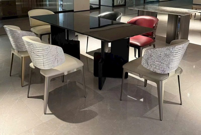 Bàn Ăn Mặt Kính 6 Ghế 3006S