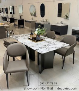 Bàn Ăn Nhập Khẩu Cao Cấp 6 Ghế 2681S