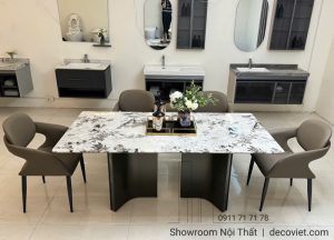 Bàn Ăn Nhập Khẩu Cao Cấp 6 Ghế 2681S
