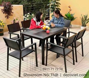 Bàn Ăn Nhôm Đúc Ngoài Trời 2041T
