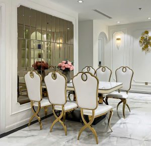Bàn Ăn Tân Cổ Điển Đẹp 2677S