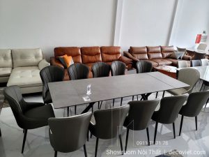 Bàn Ăn Thông Minh Mặt Đá 12 Ghế 2484S
