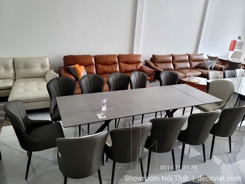 Bàn Ăn Thông Minh Mặt Đá 12 Ghế 2484S