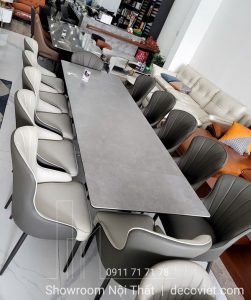 Bàn Ăn Thông Minh Mặt Đá 12 Ghế 2484S