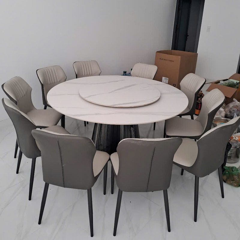 Bàn Ăn Tròn 10 Ghế Giá Rẻ 2699S