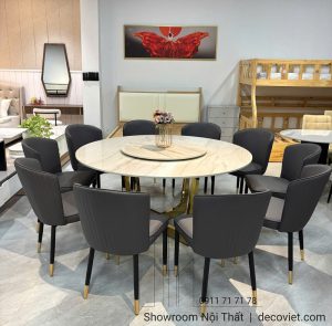 Bàn Ăn Tròn 10 Người Giá Rẻ 2777S