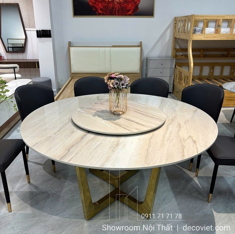 Bàn Ăn Tròn 10 Người Giá Rẻ 2777S