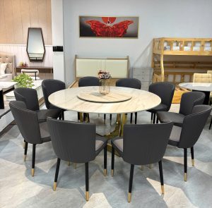 Bàn Ăn Tròn 10 Người Giá Rẻ 2777S
