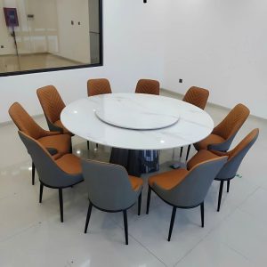Bàn Ăn Tròn 1m8 10 Ghế 2883S