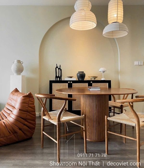 Bàn Ăn Tròn 4 Ghế Đẹp 2413S