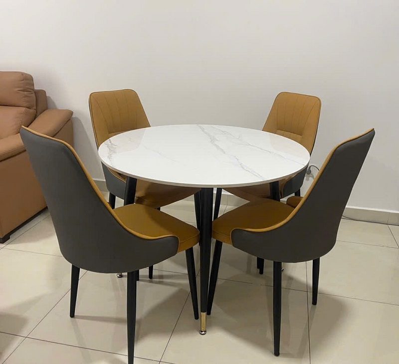 Bàn Ăn Tròn 4 Ghế Giá Rẻ 2863S