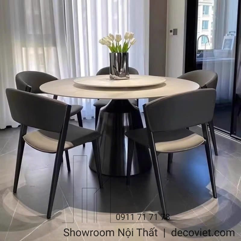 Bàn Ăn Tròn 6 Ghế Hiện Đại 2451S