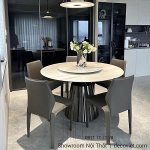Bàn Ăn Tròn 6 Ghế Hiện Đại 2451S