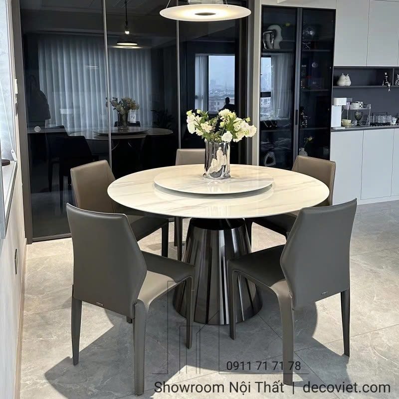Bàn Ăn Tròn 6 Ghế Hiện Đại 2451S