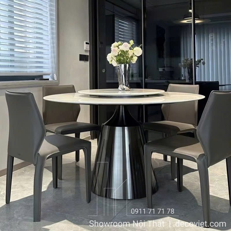 Bàn Ăn Tròn 6 Ghế Hiện Đại 2451S