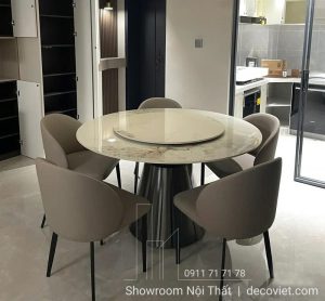 Bàn Ăn Tròn 6 Ghế Hiện Đại 2451S