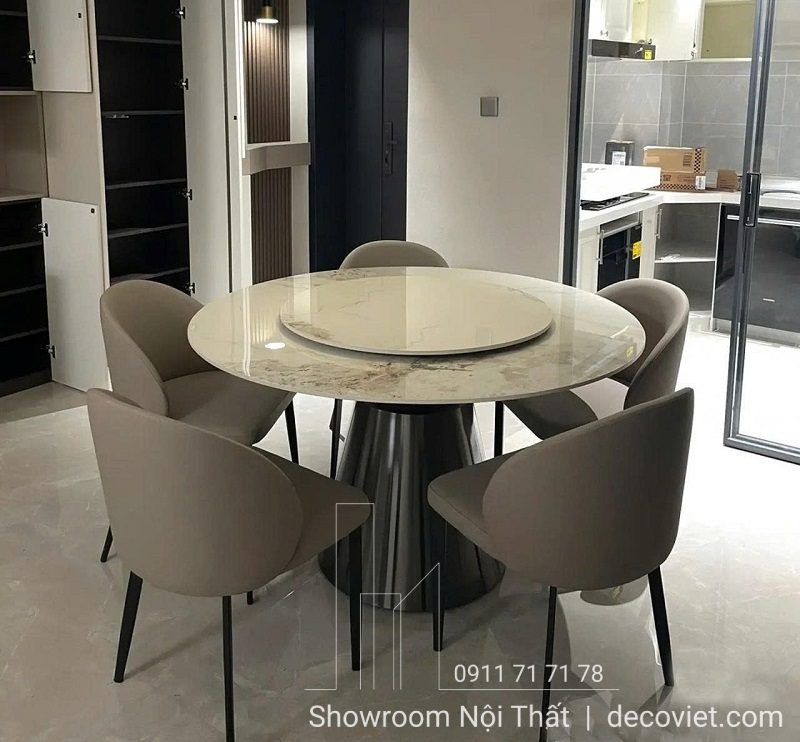 Bàn Ăn Tròn 6 Ghế Hiện Đại 2451S
