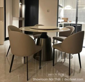 Bàn Ăn Tròn 6 Ghế Hiện Đại 2451S