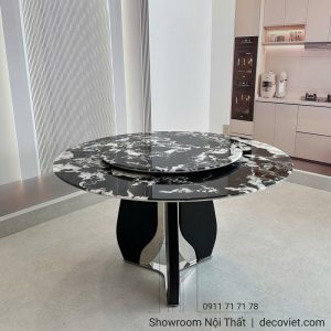 Bàn Ăn Tròn 6 Ghế Hiện Đại 2808S