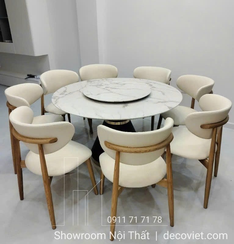 Bàn Ăn Tròn 8 Ghế 2495S