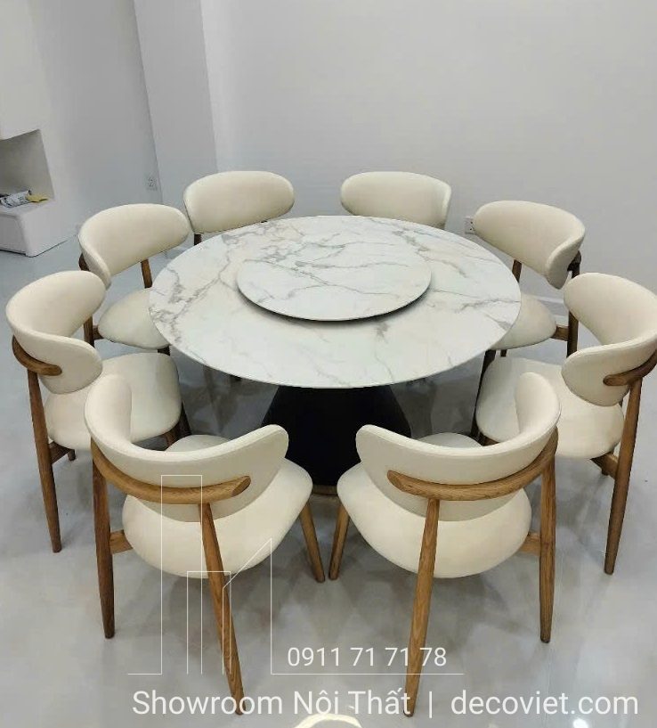 Bàn Ăn Tròn 8 Ghế 2495S