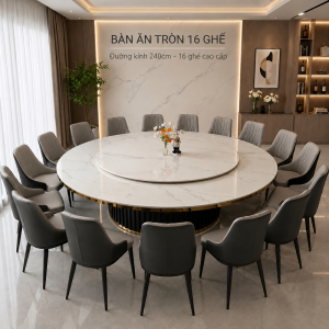 Bàn Ăn Tròn Cỡ Lớn 16 Người 2969S