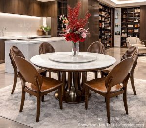Bàn Ăn Tròn Gỗ Cao Cấp 2925S