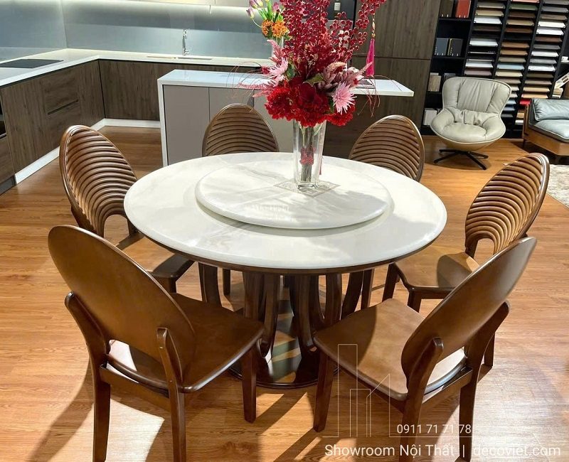 Bàn Ăn Tròn Gỗ Cao Cấp 2925S