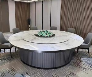 Bàn Ăn Tròn Mâm Xoay 20 Ghế 2772S