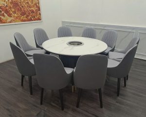 Bàn Ăn Tròn Mặt Đá 10 Người 2471S