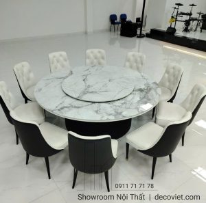 Bàn Ăn Tròn Mặt Đá 10 Người 2748S
