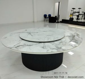 Bàn Ăn Tròn Mặt Đá 10 Người 2748S