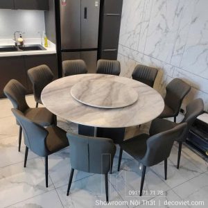 Bàn Ăn Tròn Mặt Đá 1m6 2753S