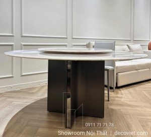 Bàn Ăn Tròn Mặt Đá 1m6 2753S
