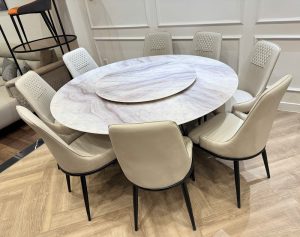 Bàn Ăn Tròn Mặt Đá 1m6 Hiện Đại 2427S
