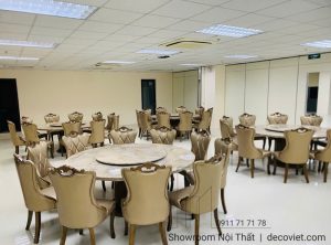 Bàn Ăn Tròn Nhà Hàng 10 Ghế 2414S