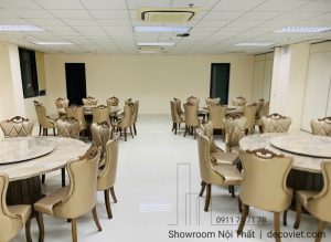 Bàn Ăn Tròn Nhà Hàng 10 Ghế 2414S