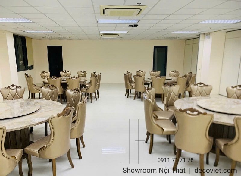 Bàn Ăn Tròn Nhà Hàng 10 Ghế 2414S