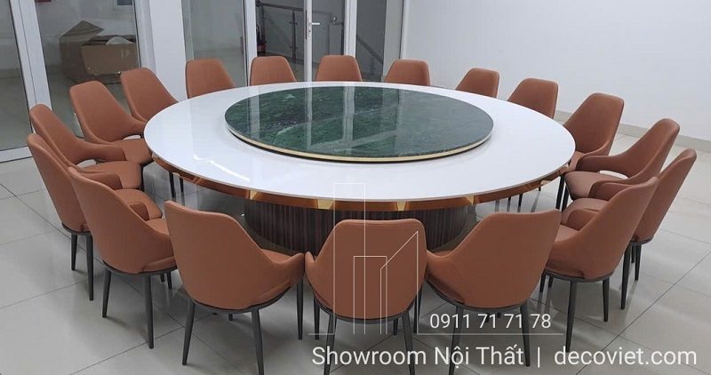 Bàn Ăn Tròn Nhà Hàng 18 Người 2508S