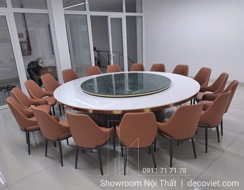 Bàn Ăn Tròn Nhà Hàng 18 Người 2508S