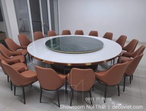 Bàn Ăn Tròn Nhà Hàng 18 Người 2508S