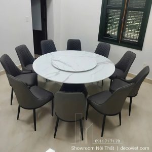 Bàn Ăn Tròn Xoay 10 Ghế 2904S