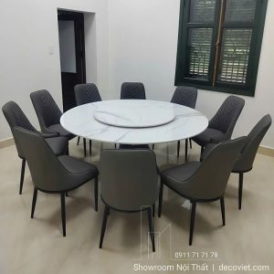 Bàn Ăn Tròn Xoay 10 Ghế 2904S