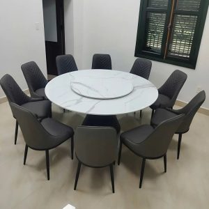 Bàn Ăn Tròn Xoay 10 Ghế 2904S