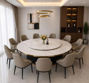 Bàn Ăn Tròn Xoay Lớn 12 Ghế 2962S