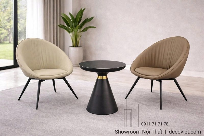 Bàn Cafe Tròn Mặt Đá 146T