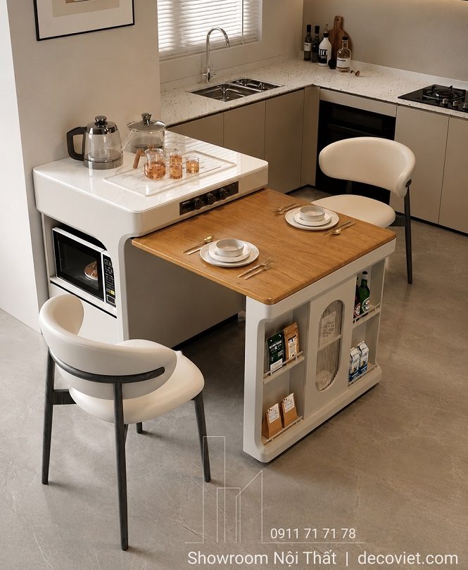 Bàn Đảo Bếp Gấp Gọn 2800S