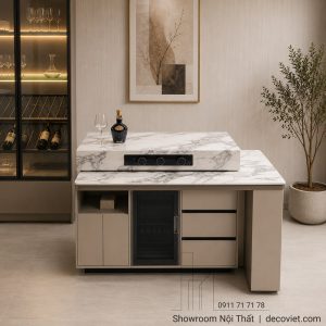Bàn Đảo Bếp Gấp Gọn 2886S
