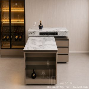 Bàn Đảo Bếp Gấp Gọn 2886S